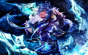 Feel The Power Of The Flame With Kaeya Wallpaper