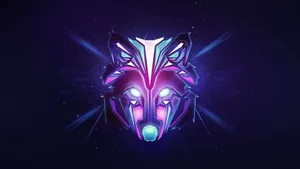 Feel The Power Of The Wolf - Fire And Water Coalesced In One Wallpaper