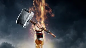 Feel The Power Of Thor's Hammer Wallpaper