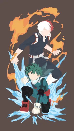 Feel The Power Of Todoroki Black Wallpaper