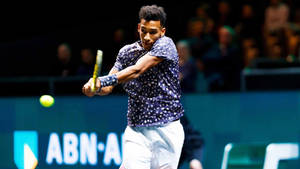 Felix Auger Aliassime Double-handed Stroke Wallpaper