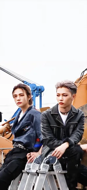 Felix From Stray Kids Looks Confident And Ready For Their Next Adventure. Wallpaper