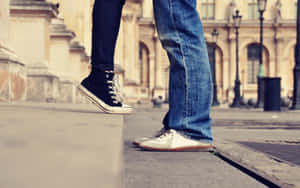 Female And Male Feet Wallpaper