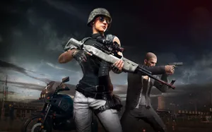 Female Sniper Player's Unknown Battleground Hd Wallpaper