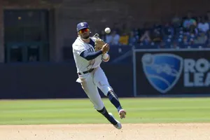 Fernando Tatis Jr Side Jump Wallpaper