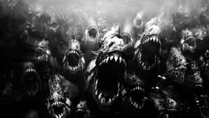 Ferocious Anglerfish Swarm Wallpaper