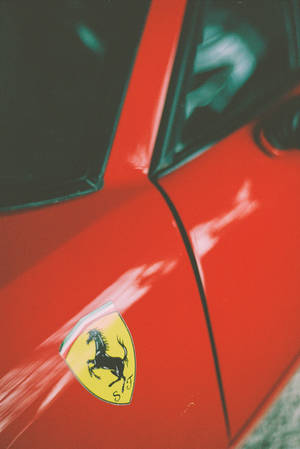 Ferrari Sticker Logo Wallpaper