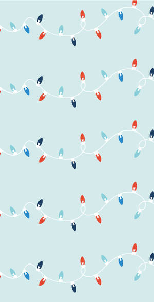 Festive Glow On Screen: Simple Cute Christmas Iphone Wallpaper Wallpaper