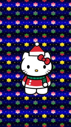 Festive Hello Kitty Christmas Wallpaper Wallpaper