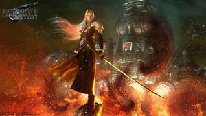 Ff7 Sephiroth Fire Wallpaper