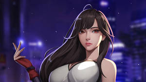 Ff7 Tifa Illustration Wallpaper