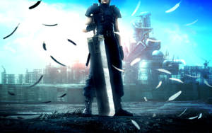 Ff7 Zack Fair Feathers Wallpaper