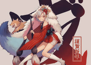 Fictional Anime Dog Character Wallpaper