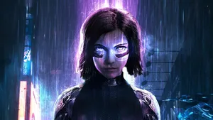 Fierce Alita Battle Angel Wallpaper