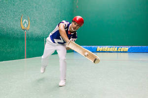 Fierce Jai Alai Player In Action Wallpaper