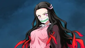 Fierce Nezuko Kamado Wallpaper