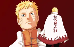 Fierce Uzumaki Naruto Hokage Illustration Wallpaper