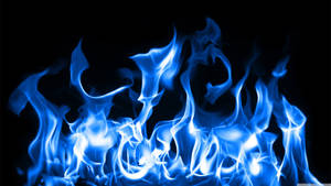 Fiery Blue Fire Wallpaper