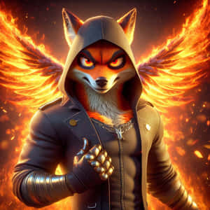 Fiery Nick Wilde Thumbs Up Wallpaper