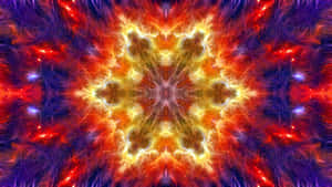 Fiery Red Fractals Wallpaper