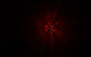 Fiery Red Light On Cool Black Wallpaper