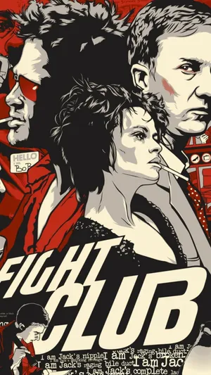 Fight Club Retro Cover Wallpaper