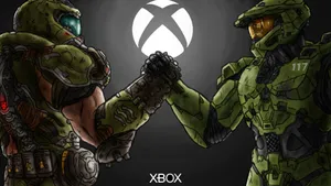 Fight Your Way Across The Future In Doom Eternal Wallpaper