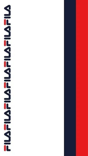 Fila White Blue And Red Wallpaper
