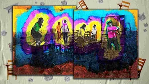 Filipino Modern Folk Art Wallpaper