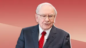 Finance Mogul, Warren Buffett Against A Pink Backdrop Wallpaper