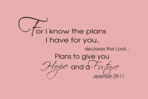 Find Hope In Jeremiah 2911. Wallpaper