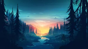Find Solace Among The Trees Wallpaper