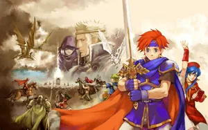 Fire Emblem Roy In Battlefield Wallpaper