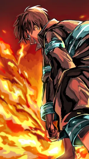 Fire, Flame, And Fury - A Detailed Look At Anime's Iconic Element Wallpaper
