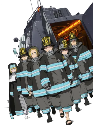 Fire Force Company 8 Members Wallpaper