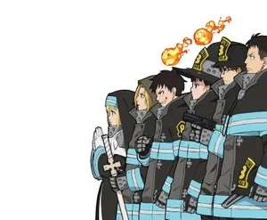 Fire Force Company 8 Members Wallpaper