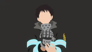 Fire Force Minimalist Shinra Kusakabe Wallpaper