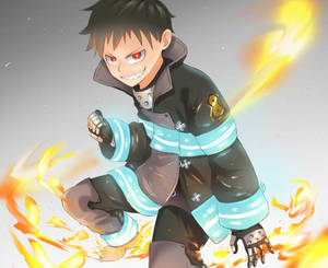 Fire Force Shinra Kusakabe Art Wallpaper