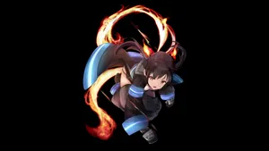 Fire Force Tamaki Kotatsu Attacking Wallpaper