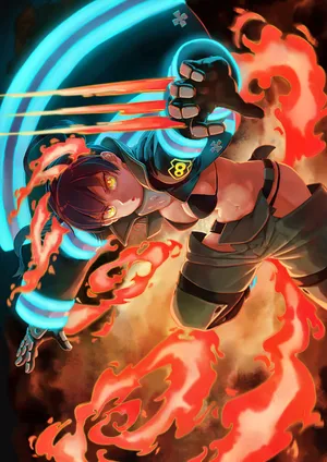 Fire Force Tamaki Kotatsu Fanart Wallpaper