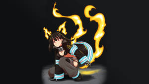 Fire Force Tamaki Kotatsu Flame Wallpaper