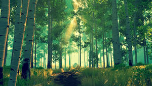 Firewatch Forest Scenery Wallpaper