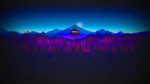 Firewatch Scene Tonal Perspective Wallpaper