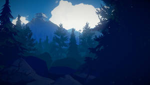 Firewatch Tower View From Forest Wallpaper