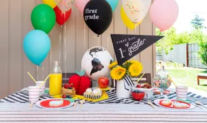 First Dayof School Celebration Setup Wallpaper