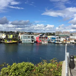 Fishermans Wharf Floating Houses Wallpaper
