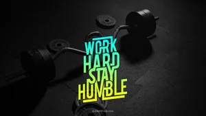 Fitness Motivation: Stay Humble And Work Hard Wallpaper