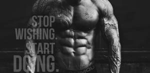 Fitness Motivations Stop Wishing Wallpaper