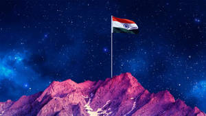 Flag Of India Galaxy Wallpaper