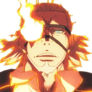 Flaming Eye Anime Character Wallpaper